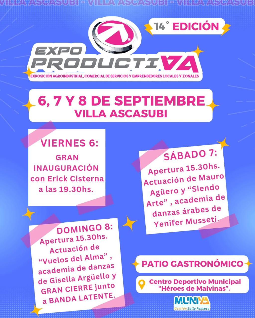Llega la 14° edición de la Expo Productiva en Villa Ascasubi1