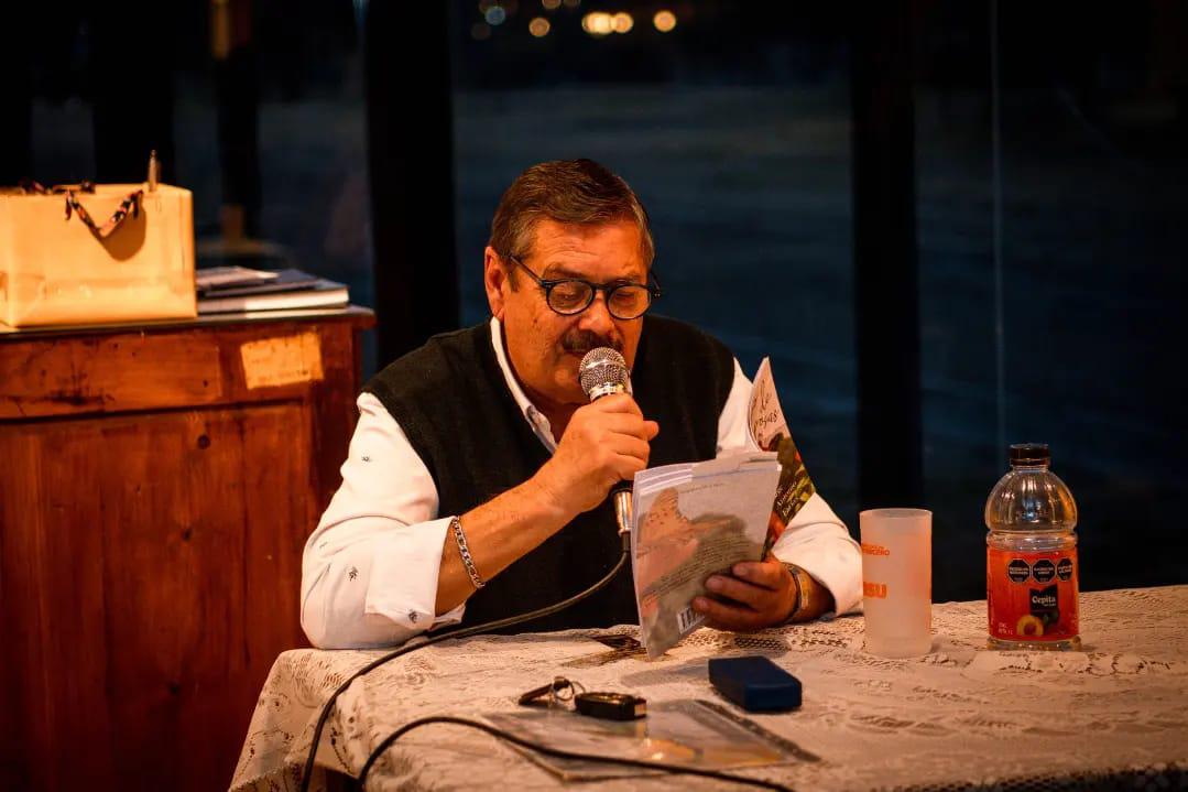 Jorge Farías en el Museo Enrique Gandolfo