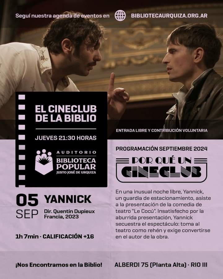 Cineclub con la película Yannick