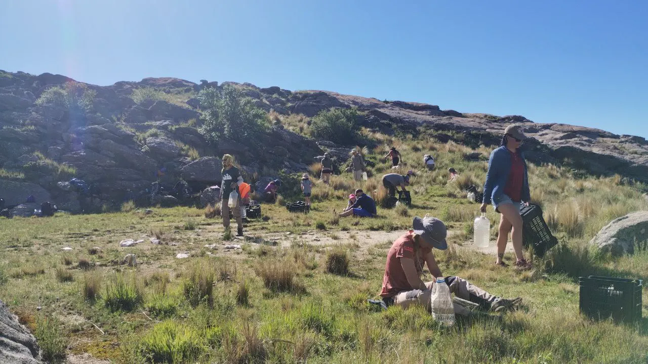 Germán Quiroga con Sembradores de Agua