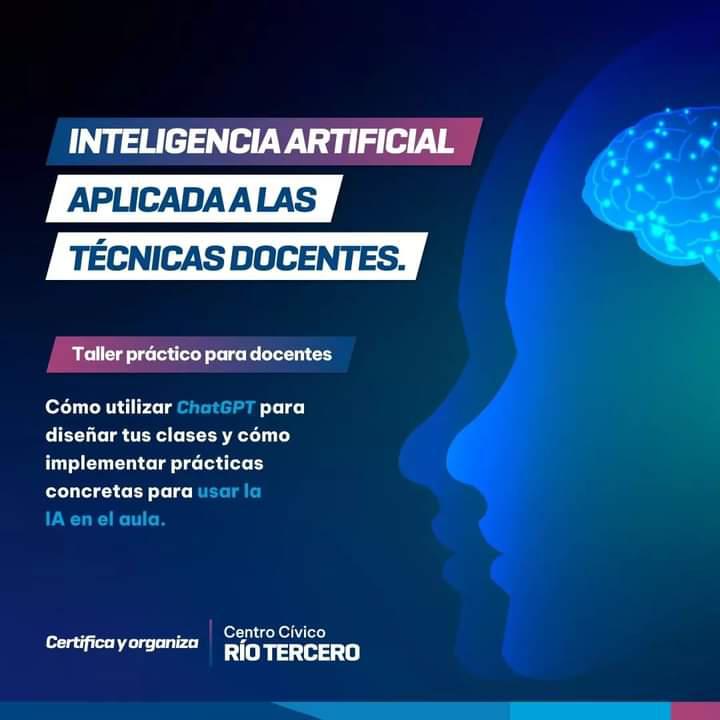 Curso de IA para docentes en el Centro Cívico de Río Tercero3