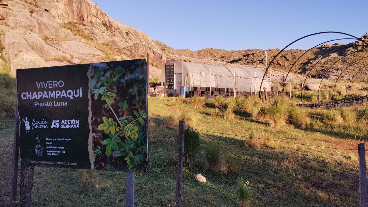 Germán Quiroga con Sembradores de Agua