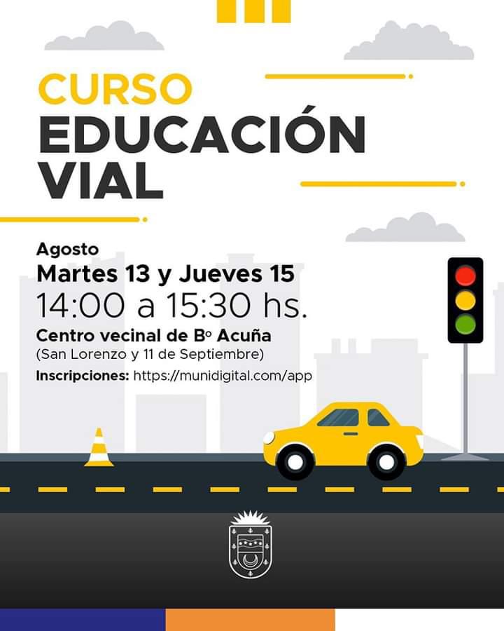Curso de educación vial en Río Terce1